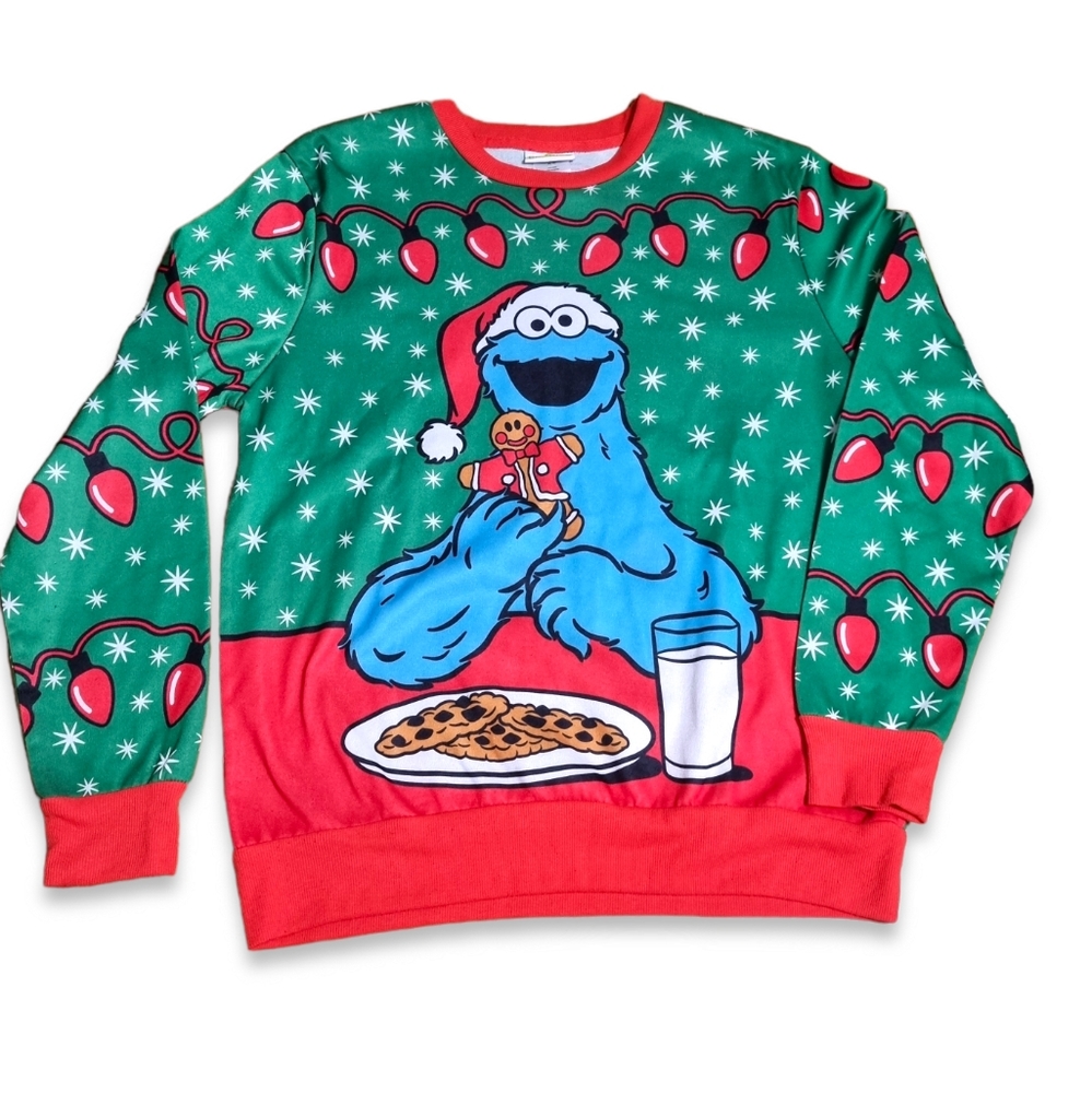 Cookie Monster Christmas Sweater